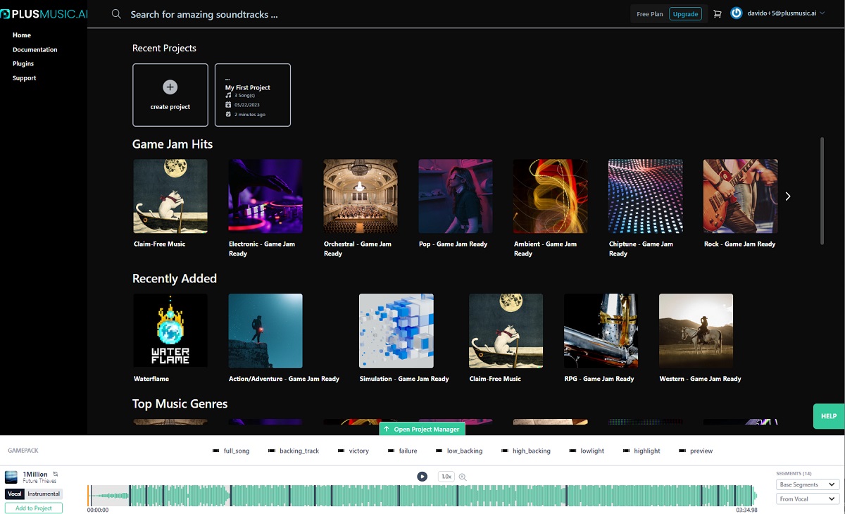 PlusMusic.ai uses AI to create in-game soundtracks