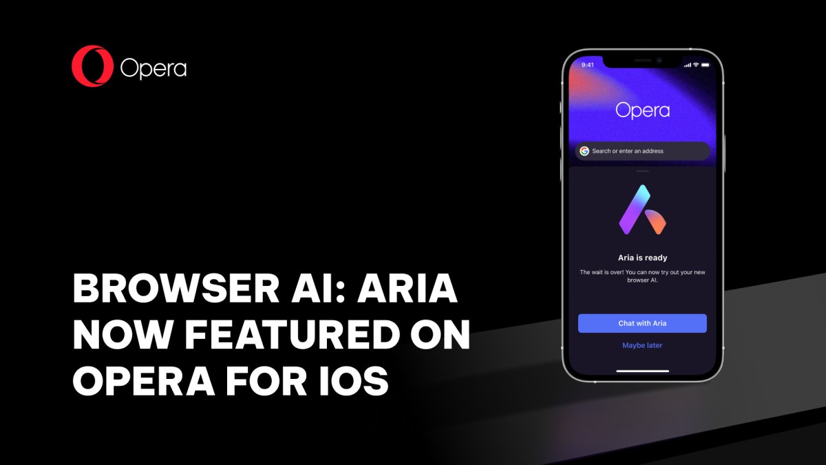 Opera's iOS web browser gains an AI companion with Aria