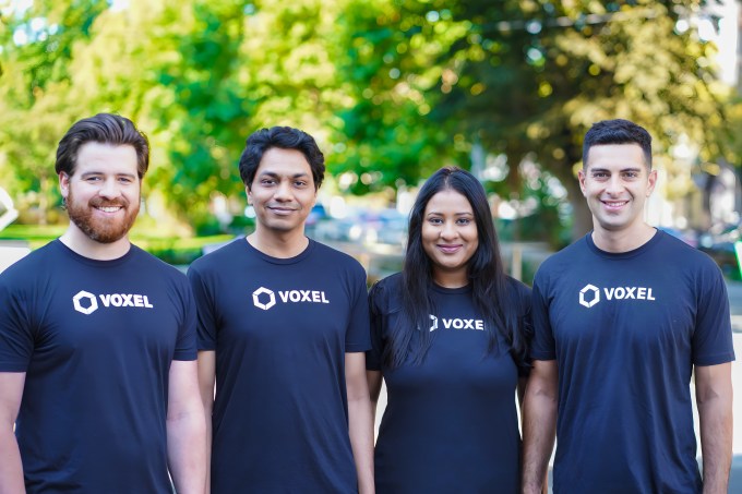 Voxel founders Troy Carlson, Anurag Kanungo, Harishma Dayanidhi and Alex Senemar