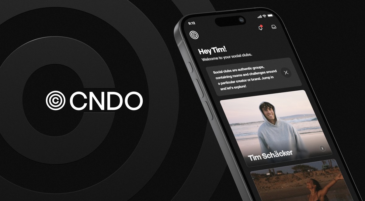 CNDO is a new 'challenge-based' social networking app for creators and fans